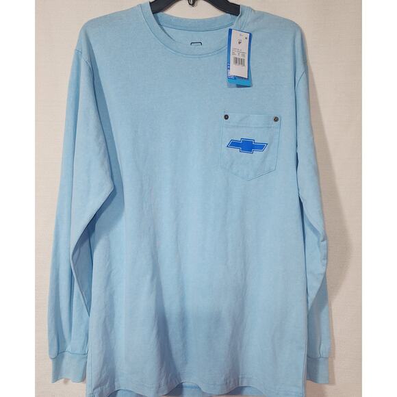 Chevy Camaro blue long sleeve shirt size medium men - Picture 1 of 6